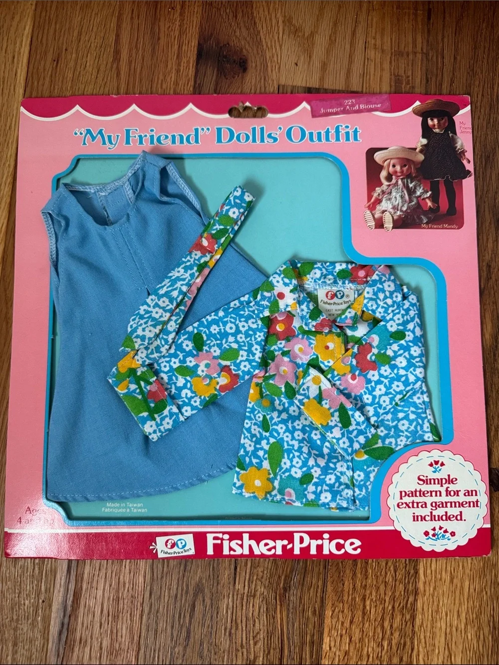 Fisher-Price Vintage My Friend Doll Outfit - Jumper & Blouse